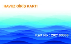 Havuz Giriş Kartı Havuz Giriş Kartı