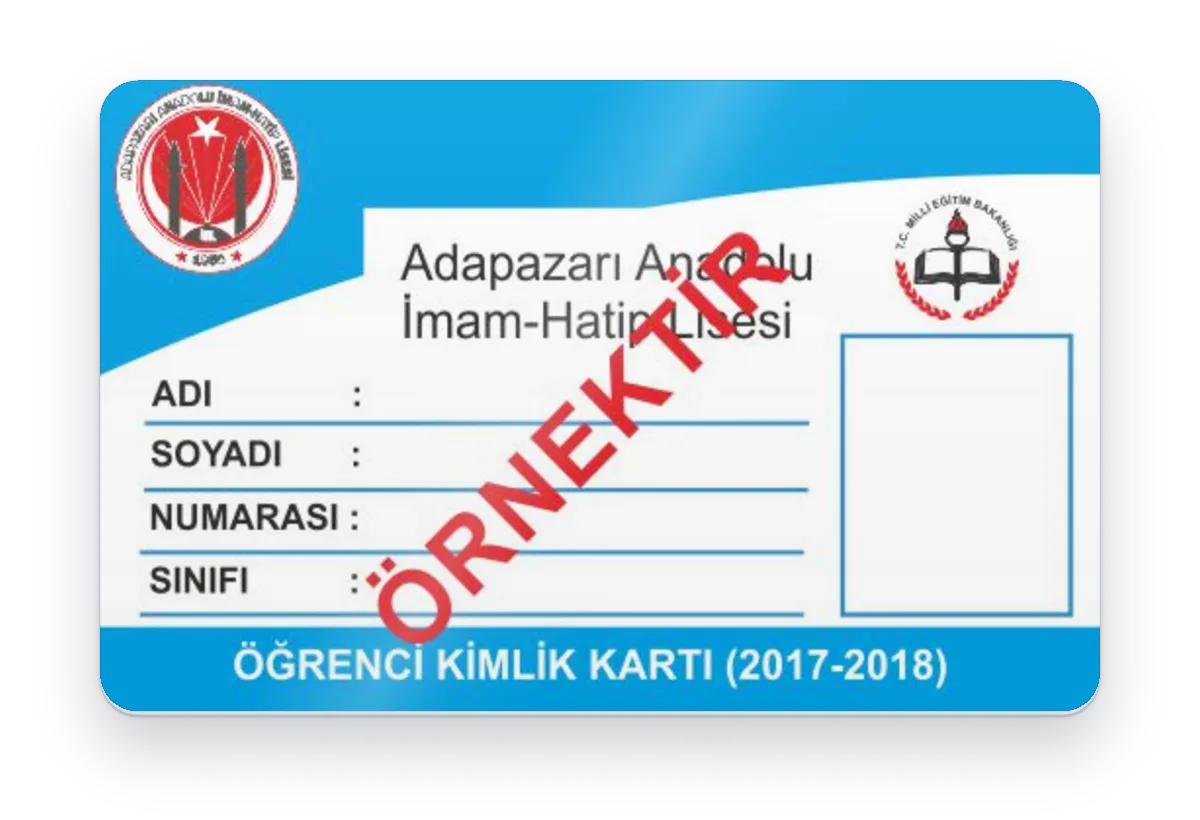 Mifare çipli öğrenci kartı basımı
