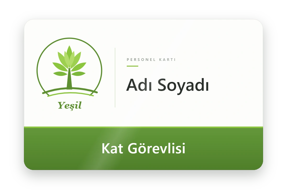 Personel devam kontrol kartı basımı