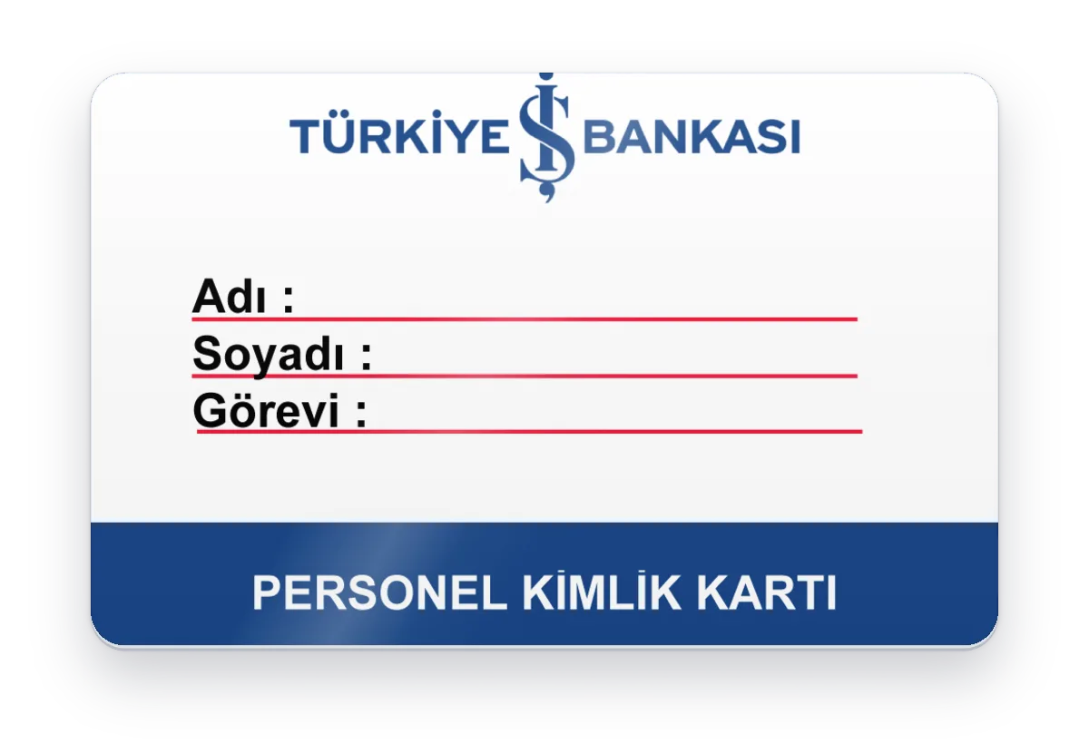 Personel kimlik kartı basımı