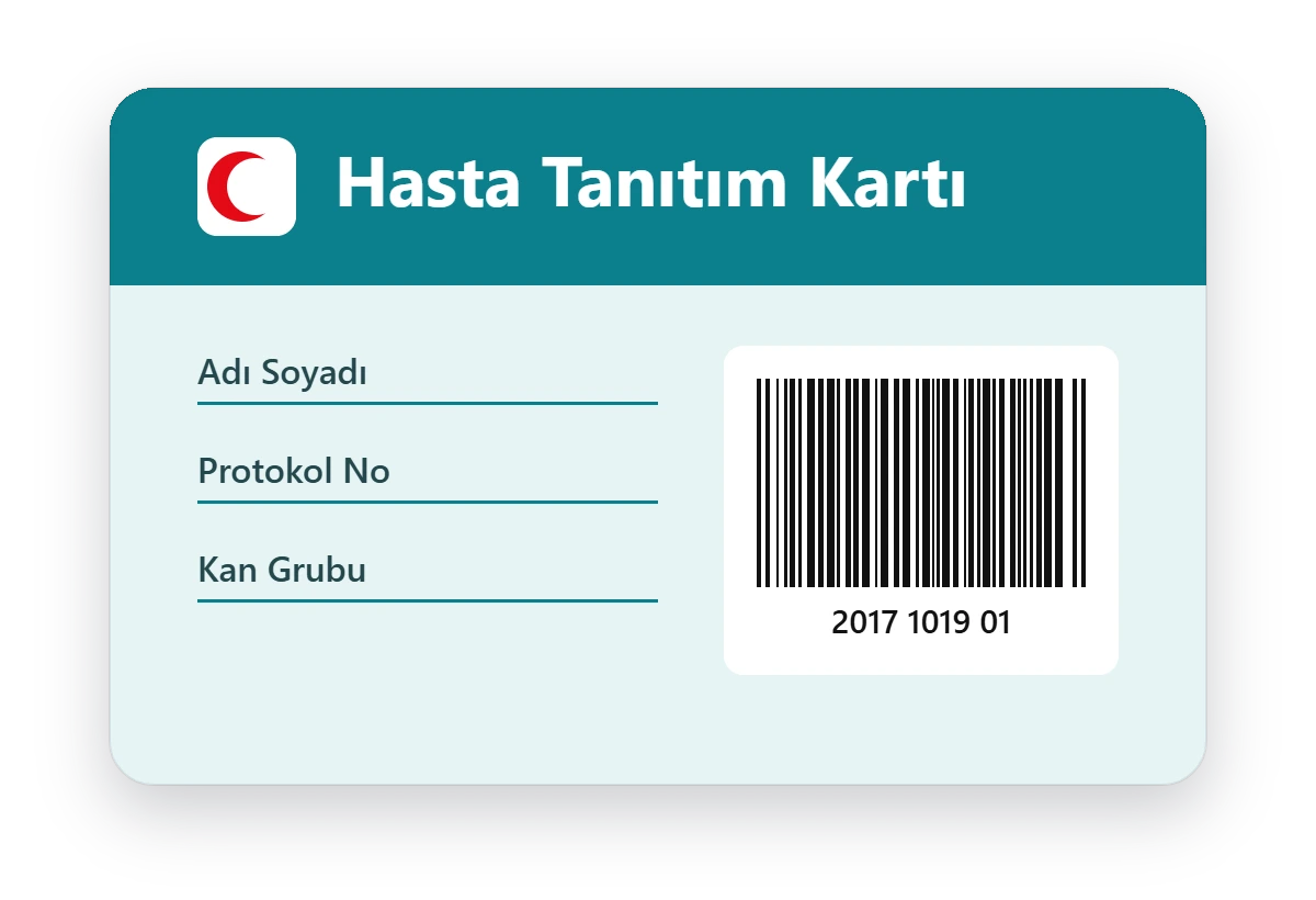 Hasta takip kartı basımı