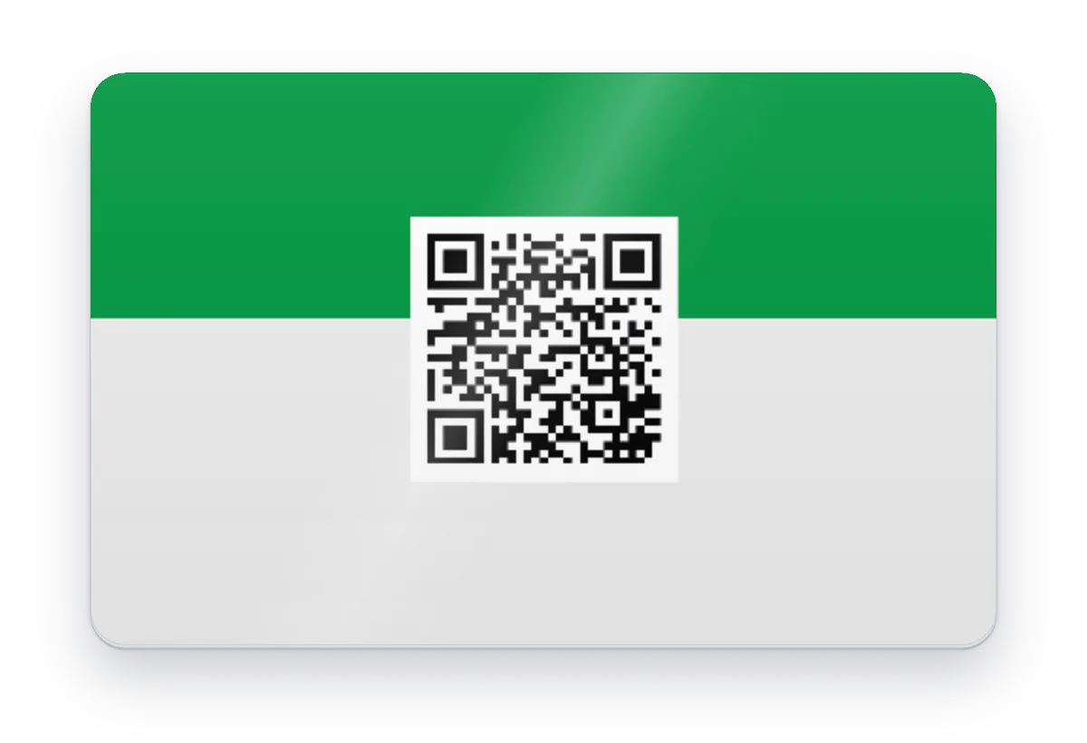 QR kodlu kart basımı
