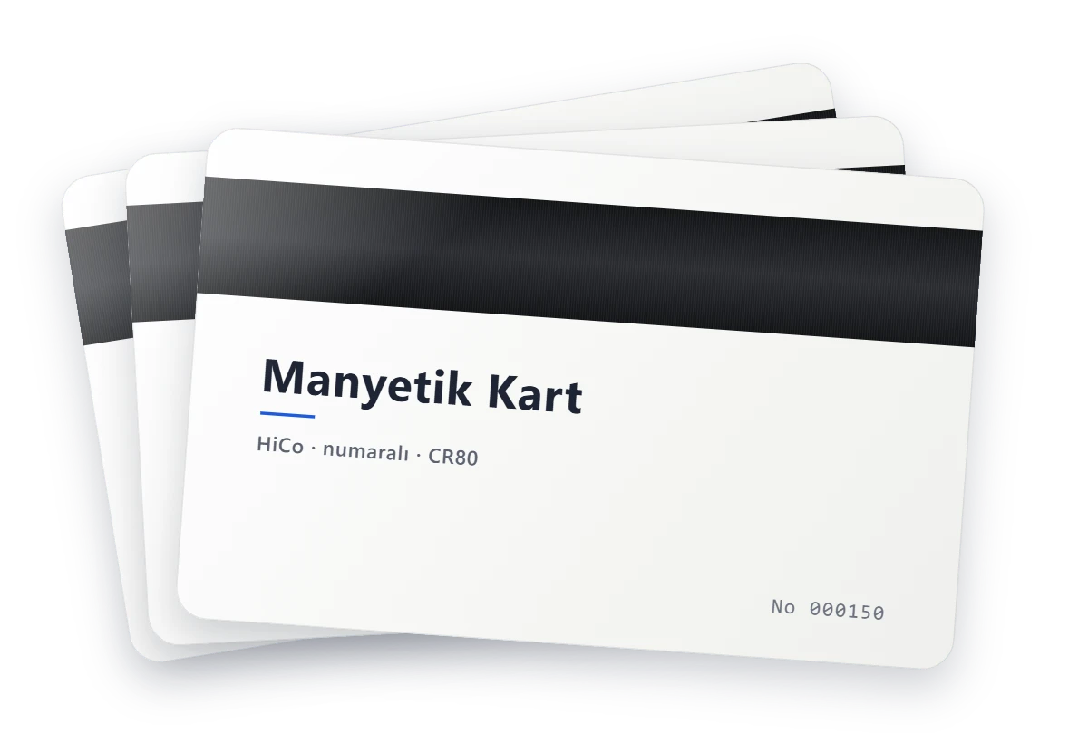 Numaralı HiCo manyetik kartlar, manyetik kart fiyatları