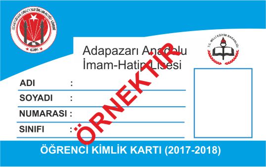 Mifare öğrenci kimlik kartları baskı