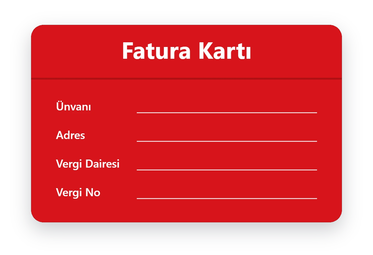 Fatura Kartı