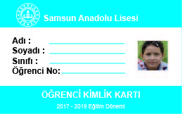 Okul Turnikesi Öğrenci Kartı