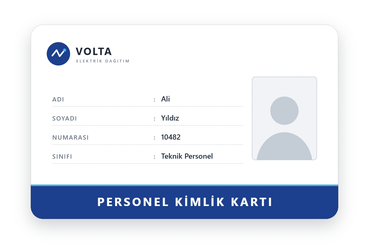 Personel kartı basımı