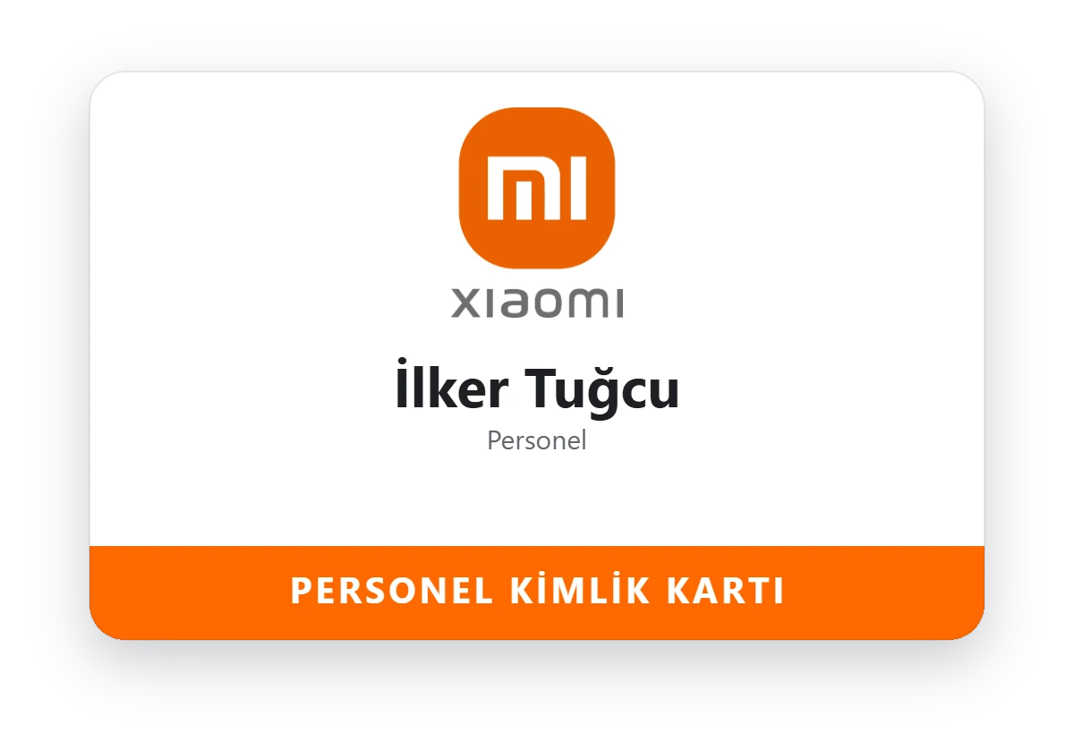 RFID personel kimlik kartı basımı