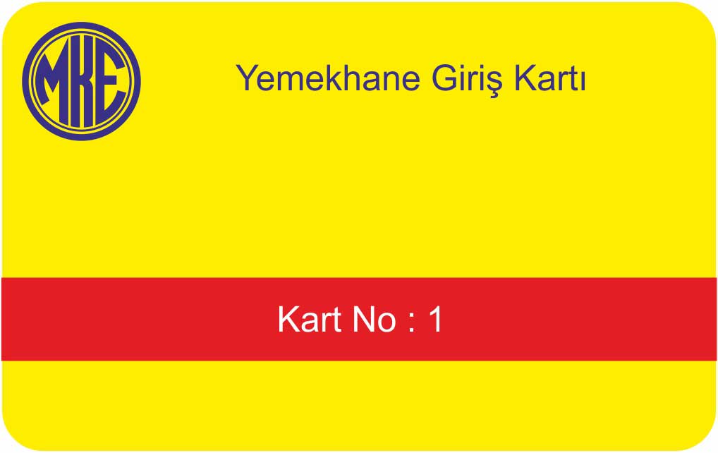 Yemekhane Kartı